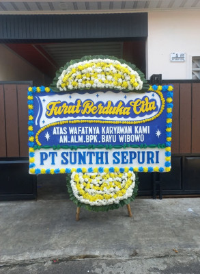 Papan Bunga Duka di Cokopsulanjana